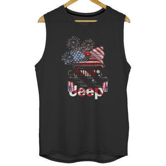 Jeep 4Th Of July American Flag Independence Men Tank Top | Favorety UK