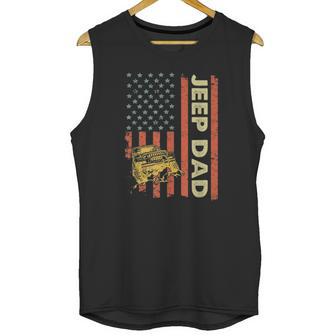 Jeep Dad American Flag Fars Day 4Th Of July Men Tank Top | Favorety AU