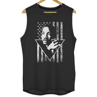 Martin Luther King Jr Distressed Usa Flag Men Tank Top | Favorety AU