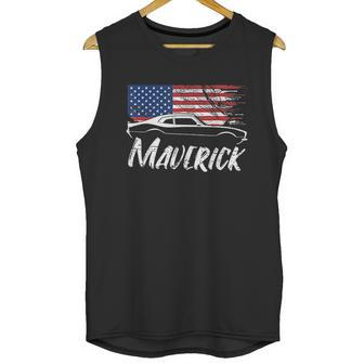 Maverick 302 Vintage American Flag Usa Muscle Car Men Tank Top | Favorety CA