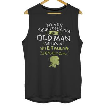 Old Man Vietnam Veteran Aesthetic Gift 2022 Men Tank Top | Favorety DE