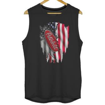 Peterbilt Logo Red Design Usa Flag American Independence Day Truck Fans Patriots Shirts Men Tank Top | Favorety UK