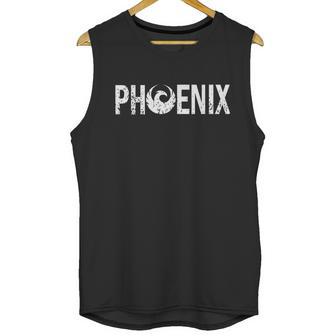 Phoenix Arizona American City Mythological Bird Phoenix Flag Men Tank Top | Favorety UK