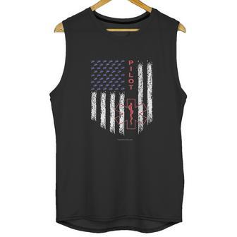 Pilot Ems Helicopter Star Of Life American Flag Men Tank Top | Favorety AU