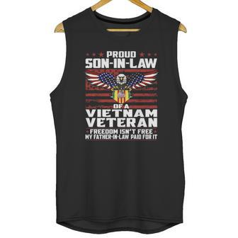 Proud Son In Law Of A Vietnam Veteran Patriotic Gift Men Tank Top | Favorety