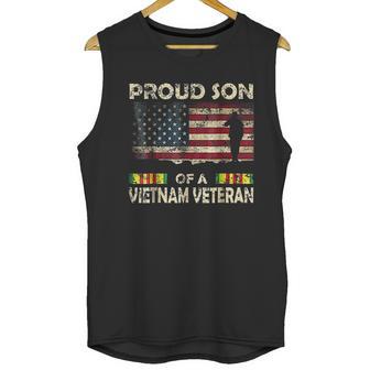 Proud Son Of Vietnam Veteran American Flag Men Tank Top | Favorety UK