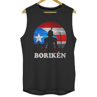 Puerto Rican Flag Taino Sun Boriken Borinquen Borikua Taino Men Tank Top | Favorety UK