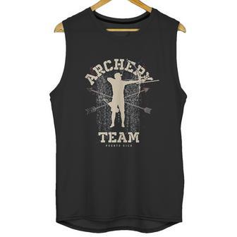 Puerto Rico Archery Team Sports Puerto Rican Flag Men Tank Top | Favorety DE