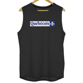 Quebecois Canadien Quebecker Canadian Quebec Flag Men Tank Top | Favorety CA