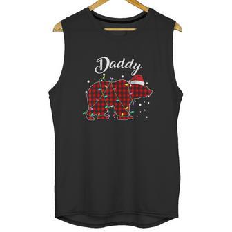 Red Plaid Daddy Bear Matching Buffalo Pajama Men Tank Top | Favorety UK