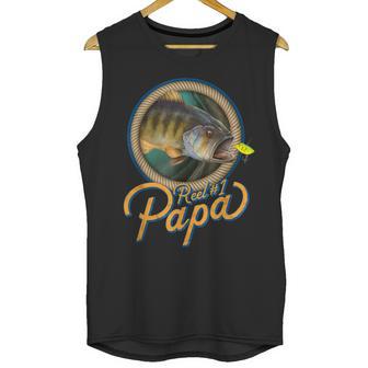 Mens Reel 1 Papa Best Father Dad Fishing Men Tank Top | Favorety CA