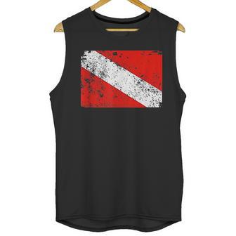 Retro Diver Down Flag Vintage Style Scuba Men Tank Top | Favorety CA