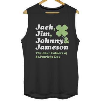 Saint Patricks Day Jack Jim Johnny Jameson Fathers Men Tank Top | Favorety CA