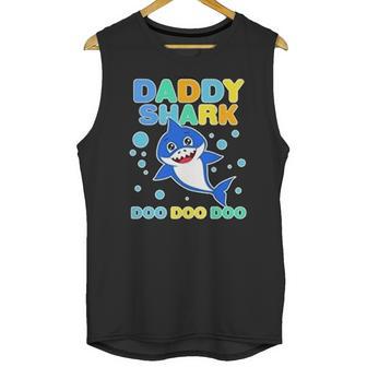 Scary Daddy Shark Doo Doo Doo Dad Birthday Gifts Men Tank Top | Favorety DE