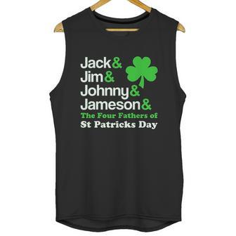 St Patricks Jack Jim Johnny Jameson The Four Fathers Men Tank Top | Favorety DE