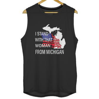 I Stand With That Woman From Michigan State American Flag Men Tank Top | Favorety