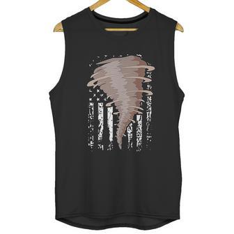 Storm Hunter American Flag Storm Chaser Tornado Gift Men Tank Top | Favorety DE