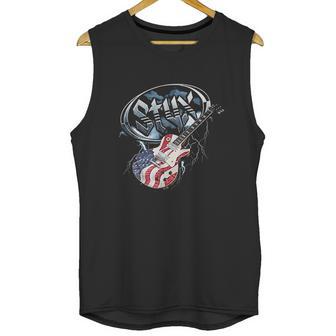 Styx Tall American Flag Guitar Men Tank Top | Favorety CA