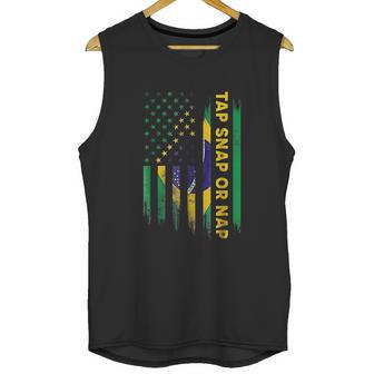 Tap Snap Or Nap Jiu Jitsu Bjj Brazil Us Flag Men Tank Top | Favorety