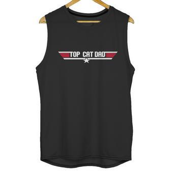 Top Cat Dad Funny Cat Father 80S Fathers Day Gift Men Tank Top | Favorety UK