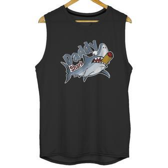 Tough Smoking Daddy Shark Men Tank Top | Favorety UK