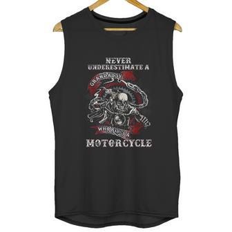 Never Underestimate A Grandaddy With A Motorcycle Men Tank Top | Favorety