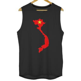 Vietnam Country Map With Vietnamese Flag Men Tank Top | Favorety AU