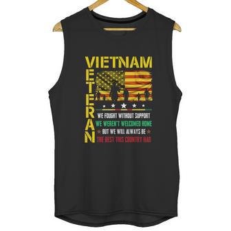 Vietnam Veteran We Fought Without Support We Weren’T Welcome Graphic Design Printed Casual Daily Basic Men Tank Top | Favorety DE