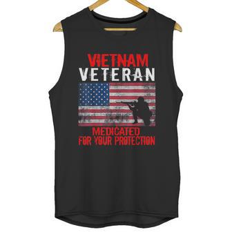 Vietnam Veteran Medicated For Your Protection Men Tank Top | Favorety UK