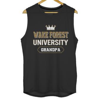 Wake Forest University Grandpa Great Gift For Grandparents Men Tank Top | Favorety