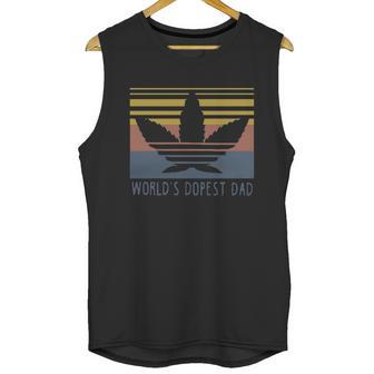 Weed World’S Dopest Dad Vintage Shirtc Men Tank Top | Favorety DE