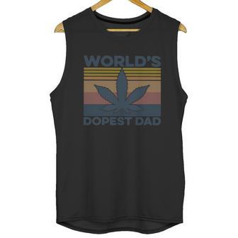 World’S Dopest Dad Weed Vintage Shirtc Men Tank Top | Favorety CA