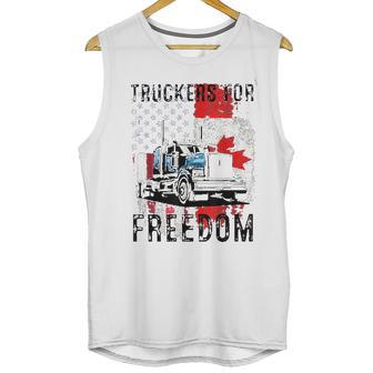 American Flag Canada Flag Freedom Awesome 2022 Gift Men Tank Top | Favorety