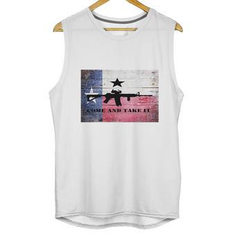 Come And Take It Ar 15 Rifle Texas Flag Men Tank Top | Favorety DE