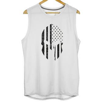 Black American Flag In Spartan Men Tank Top | Favorety AU