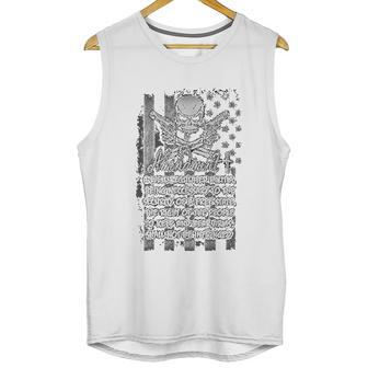 Bold Imprints Retro 2Nd Amendment American Flag Skull Crossbones Pistols Men Tank Top | Favorety AU