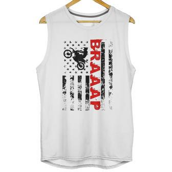 Braaap Vintage Usa American Flag Men Tank Top | Favorety