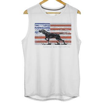 Country Life Outfitters Pointer Dog Americaan Flag Men Tank Top | Favorety UK