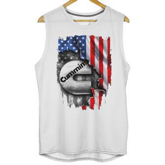 Cummins Engine Diesel American Flag Pariots Men Shir Men Tank Top | Favorety