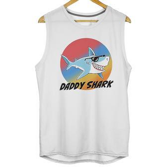 Daddy Shark With Sunglasses Dad Birthday Gifts Men Tank Top | Favorety UK