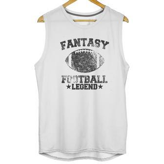 Fantasy Football Legend Funny Season Novelty Graphic Dad Gameday Men Tank Top | Favorety