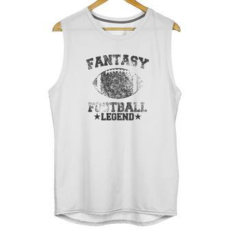 Mens Fantasy Football Legend Funny Season Novelty Graphic Dad Gameday Men Tank Top | Favorety DE