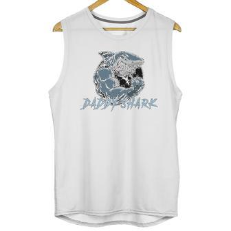 Funny Fathers Day Daddy Shark Gymer Gift Men Tank Top | Favorety AU