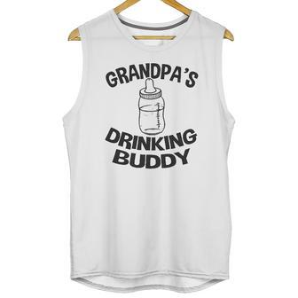 Grandpa Drinking Buddy Baby One Piece Men Tank Top | Favorety