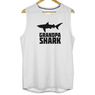 Grandpa Shark Shirt Matching Family Tribe Papa Men Tank Top | Favorety