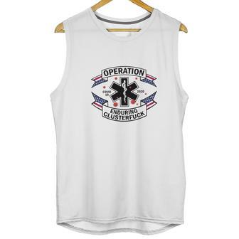 Operation Diseaes 2020 Enduring Clusterfuck American Flag Men Tank Top | Favorety