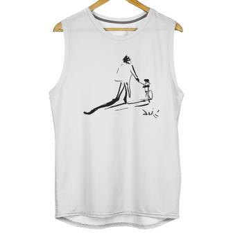 Salvador Dali Sketch Childhood With Father Riding A Bike 1971 Men Tank Top | Favorety CA