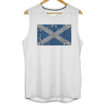 Scotland Flag Scottish Saltire Saint Andrews Cross Men Tank Top | Favorety