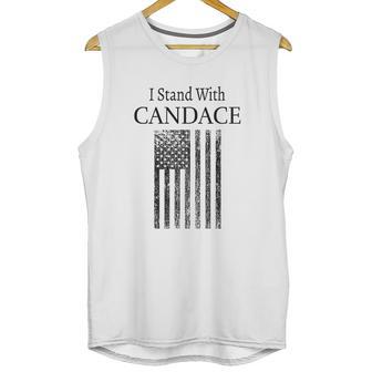 I Stand With Candace Patriot Usa Flag Red Pill Men Tank Top | Favorety