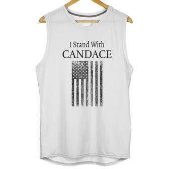 I Stand With Candace Patriot Usa Flag Men Tank Top | Favorety CA